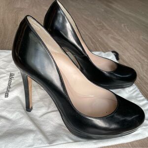 L.K Bennett Sledge 4” black patent leather heel size 38 (women’s 7.5)